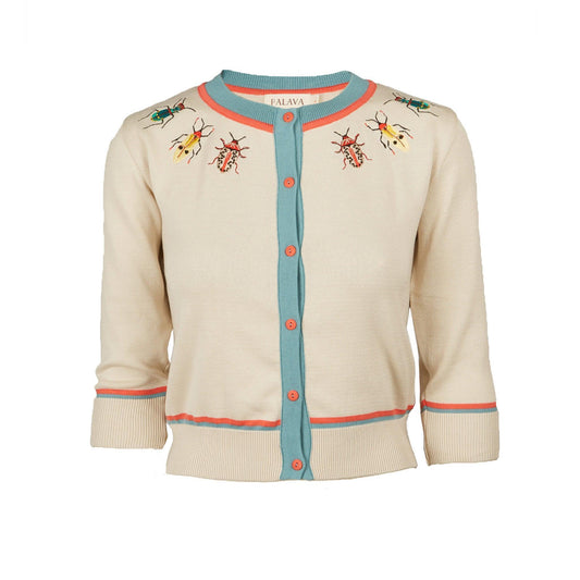 classic cardigan/Bugs/Cream - PALAVA japan